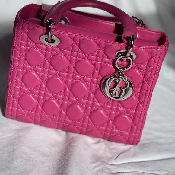 Christian Dior Lady Dior Medium Cannage Lambskin Bag - Picture 10 of 14